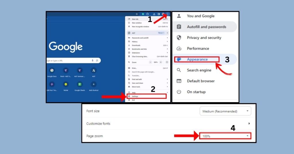 Reset Your Browser's Zoom
