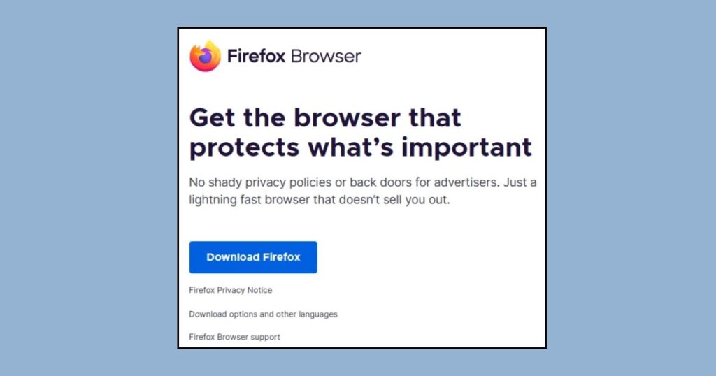 Try Another Web Browser
